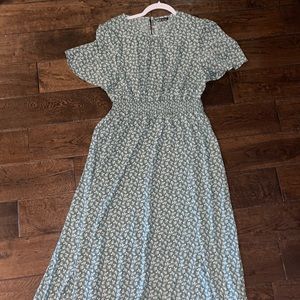 Green Floral Dress
